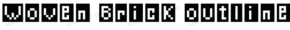 Woven Brick outline字体转换